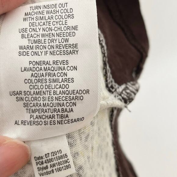 Vintage Lei Y2K Tank Top Women Large Cream Ditsy Floral Coquette Fairy Deadstock - Picture 10 of 10